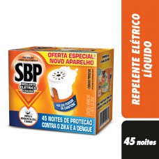 Inseticida Elétrico Sbp 45 Noites Refil 35ml Grátis Aparelho