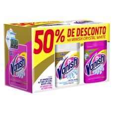 Compre 1 Tira Manchas Vanish Poder O2 E Leve 1 Cristal White 450g Com 50% De Desconto