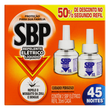 Inseticida Automático Sbp Refil Com 2 Unidades 35ml Cada