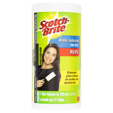 Refil Para Rolo Adesivo Scoth Brite Com 20 Folhas