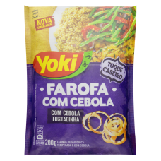 Farofa De Mandioca Pronta Sabor Cebola Yoki Pacote 200g