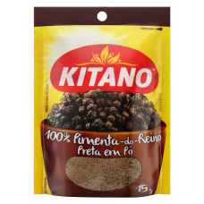 Pimenta Do Reino Preta Em Pó Kitano Pacote 15g