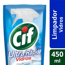 Limpador Para Vidros E Acrílicos Cif Ultra Rápido Original 450 Ml