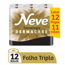 Papel Higiênico Neve Supreme Leve 12 Pague 11 - 12 Rolos Papel Higiênico Neve Supreme Leve 12 Pague 11 - 12 Rolos