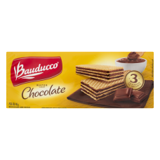 Biscoito Wafer Com Recheio De Chocolate Bauducco Pacote 140g Biscoito Wafer Com Recheio De Chocolate Bauducco Pacote 140g