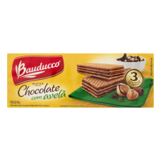 Biscoito Bauducco Wafer De Chocolate Com Avelã Pacote 140g