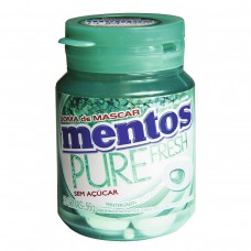 Goma De Mascar Sabor Menta Verde Sem Açúcar Mentos Pote 56g Com 28 Unidades