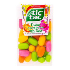 Pastilha Com Sabores Sortidos De Frutas Tic Tac Refil 16g Pastilha Com Sabores Sortidos De Frutas Tic Tac Refil 16g