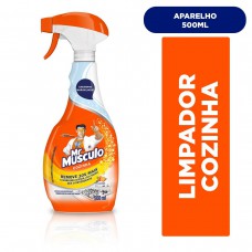 Limpador Desengordurante Para Cozinha Mr Musculo Poder Laranja Aparelho 500ml