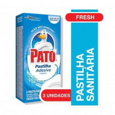 Desodorizador De Sanitário Pato Pastilha Adesiva Fresh Com 3 Unidades