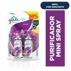 Odorizador De Ambientes Glade Toque De Frescor Lavanda Refil 12ml Com 2 Unidades Grátis 50% De Desconto