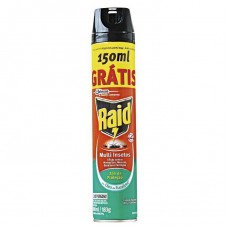 Inseticida Aerossol Raid Multi Insetos Com Óleo De Eucalipto 300ml Grátis 150ml