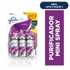 Odorizador De Ambientes Glade Toque De Frescor Lavanda 12ml Leve 3 Pague 2 Unidades