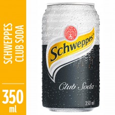 Refrigerante Schweppes Black Club Soda Lata 350ml