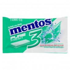 Goma De Mascar Sabor Menta Verde Mentos Pure 3d 8,5g Com 5 Unidades Goma De Mascar Sabor Menta Verde Mentos Pure 3d 8,5g Com 5 Unidades