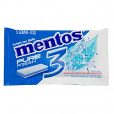Goma De Mascar Sabor Fresh Mint Mentos Pure 3d 8,5g Com 5 Unidades Goma De Mascar Sabor Fresh Mint Mentos Pure 3d 8,5g Com 5 Unidades