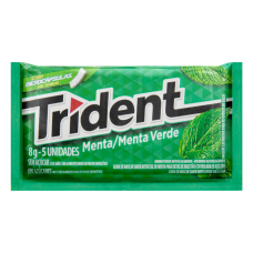 Goma De Mascar Sabor Menta Trident 8g Com 5 Unidades Goma De Mascar Sabor Menta Trident 8g Com 5 Unidades
