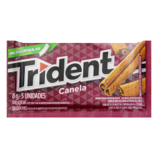 Goma De Mascar Sabor Canela Trident 8g Com 5 Unidades Goma De Mascar Sabor Canela Trident 8g Com 5 Unidades