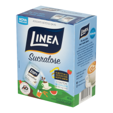Adoçante De Sucralose Linea 40g Caixa Com 50 Envelopes De 800mg Adoçante De Sucralose Linea 40g Caixa Com 50 Envelopes De 800mg