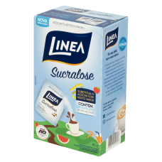 Adoçante Em Pó Linea 40g Caixa Com 100 Envelopes De 800mg Adoçante Em Pó Linea 40g Caixa Com 100 Envelopes De 800mg