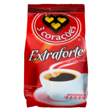 Café Torrado E Moído Extra Forte 3 CoraÇÕes Pacote 500g