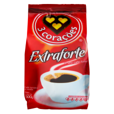 Café Torrado E Moído Extra Forte 3 CoraÇÕes Pacote 500g Café Torrado E Moído Extra Forte 3 CoraÇÕes Pacote 500g