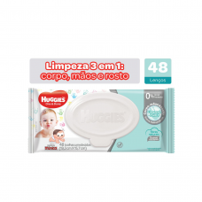 Lenços Umedecidos Huggies One & Done - 48 Unidades