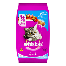 Alimento Para Gato Adulto De Peixe Nutrição Completa Whiskas Pacote 1kg Alimento Para Gato Adulto De Peixe Nutrição Completa Whiskas Pacote 1kg