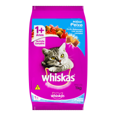 Alimento Para Gato Adulto De Peixe Nutrição Completa Whiskas Pacote 1kg