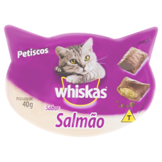 Petiscos Para Gatos Sabor Salmão Temptations Whiskas 40g