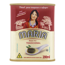 Óleo Composto De Soja E Oliva Maria Tradicional Lata 200ml