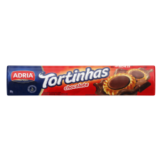 Biscoito Adria Tortinha Recheado De Chocolate Pacote 160g