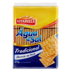 Biscoito Vitarella Água E Sal Pacote 400g