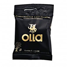 Preservativo Lubrificado Olla Com 3 Unidades