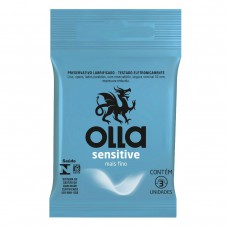 Preservativo Lubrificado Olla Sensitive Com 3 Unidades Preservativo Lubrificado Olla Sensitive Com 3 Unidades