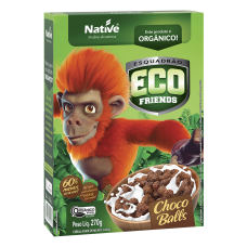 Cereal Matinal Orgânico Choco Balls Eco Friends Native Caixa 270g