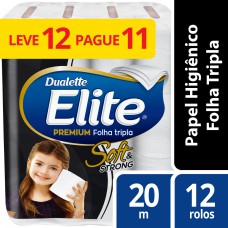 Papel Higiênico Folha Tripla Elite Premium 20m Pacote Com 12 Unidades Papel Higiênico Folha Tripla Elite Premium 20m Pacote Com 12 Unidades