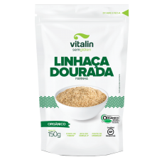 Farinha De Linhaça Orgânica Dourada Vitalin Pacote 200g
