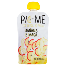 Purê De Frutas Banana E Maçã Pic-me 100g