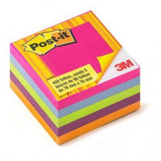 Bloco Autoadesivo Post-it 76x76 Sortido C/450fls 3m Pt 1 Un