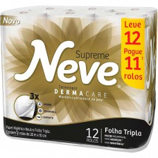 Papel Hig Neve Supreme 20m Leve 12 Pague 11 Folha Tripla