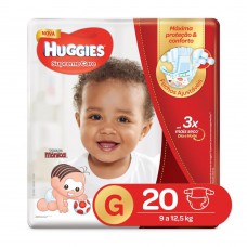 Fral Huggies Supreme Care Jumbo G Com 20 Unidades