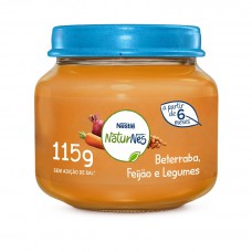 Papinha Naturnes Nestlé Beterraba, Caldo De Feijão E Legumes 115g