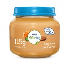 Papinha Naturnes Nestlé Legumes Com Carne 115g Papinha Naturnes Nestlé Legumes Com Carne 115g