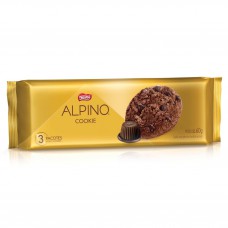 Biscoito Cookie Gotas De Chocolate Ao Leite Nestlé Alpino Pacote 60g