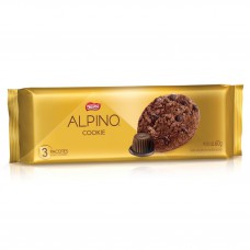 Biscoito Cookie Gotas De Chocolate Ao Leite Nestlé Alpino Pacote 60g Biscoito Cookie Gotas De Chocolate Ao Leite Nestlé Alpino Pacote 60g