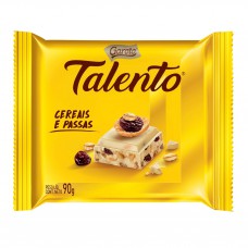 Chocolate Garoto Talento Branco Com Cereais E Passas 90g