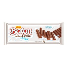 Chocolate Garoto Baton Recheado Creme Tablete 96g Chocolate Garoto Baton Recheado Creme Tablete 96g