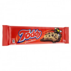Biscoito Cookie Baunilha Com Gotas E Cobertura Parcial De Chocolate Toddy Pacote 50g Biscoito Cookie Baunilha Com Gotas E Cobertura Parcial De Chocolate Toddy Pacote 50g