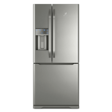 Geladeira Frost Free Electrolux 538 Litros 3 Portas Inverse Cor Inox Com Água Na Porta (dm85x) 127v